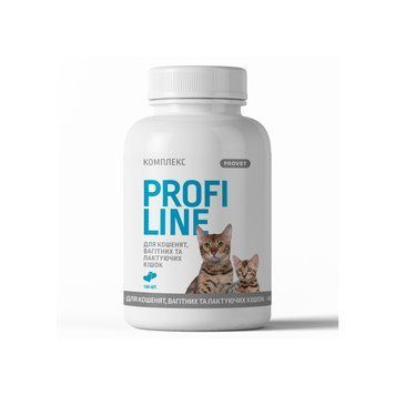 Вітаміни Provet PROFILINE для кошенят та котів вагітних та лактуючих комплекс 180 таб PR243163 фото