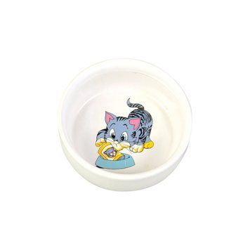 Миска Trixie для котів з котиком керамічна 11 см 300 мл 4009 фото