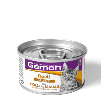 GEMON Cat Adult мусс с курицей и свининой 70301022 фото