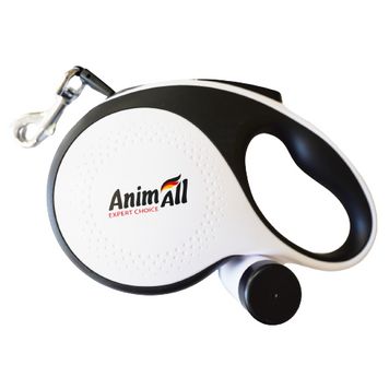 AnimAll рулетка-повідець з диспенсером S до 15 кг/3 метрів біла MS7016-BSБ, (Х/24/Х) фото