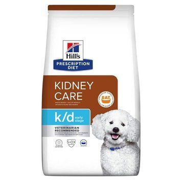Hill&rsquo;s PRESCRIPTION DIET k/d Early Stage Сухий корм для собак, для підтримання функції нирок на ранній стадії захворювання, 1,5 кг 605881 фото