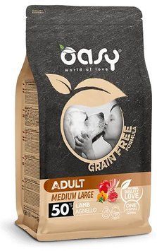 OASY DOG Grain Free Adult Medium/Large ягня 2.5кг 3017347639 фото