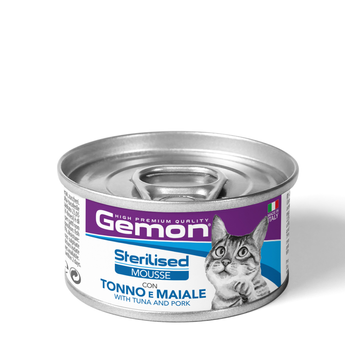 GEMON Cat Adult мусс с тунцом и свининой 70301046 фото