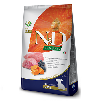 FARMINA N&D Grain Free PUMPKIN LAMB & BLUEBERRY PUPPY MINI 2.5kg 33239 фото