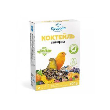 Корм Природа Коктейль Канарка для канарок і декоративних птахів 500 г PR740032 Картон фото
