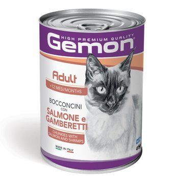 GEMON Cat Wet Adult лосось с креветками  70300735 фото