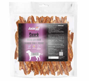 AnimAll Snack лососеві стіки з тріскою для собак 500 г 99524 фото