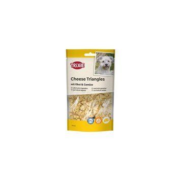 Ласощі Trixie Cheese Triangles для собак сирні трикутники з фруктами та овочами 80 г 31269 фото