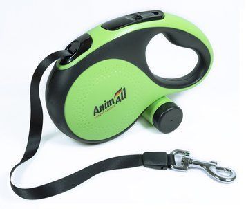 AnimAll рулетка-повідець з диспенсером XL до 50 кг/8 метрів зелена MS7016-BXLP, (Х/24/Х) фото
