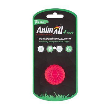 AnimAll Fun м'яч хвиля з пищалкою 45 мм рожевий 2000981282585 фото