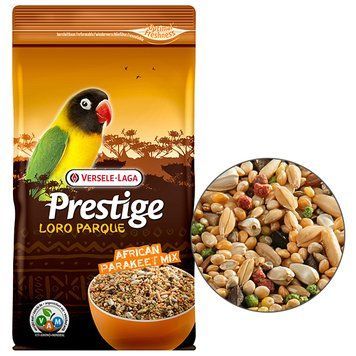 Versele-Laga Prestige Loro Parque African Parakeet Mix ВЕРСЕЛЕ-ЛАГА ПРЕСТИЖ ЛОРО ПАРК АФРИКАНСЬКИЙ ДОВГОХВОСТИЙ ПАПУГА повнораціонний корм для карликових видів африканських папуг 1кг 222201 фото