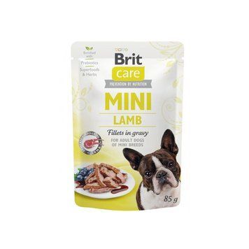 Корм влажный Brit Care Mini для взрослых собак филе с ягненком в соусе 85 г 100910/100215/4401 фото