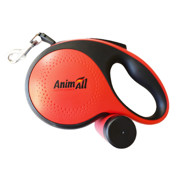 AnimAll рулетка-повідець з диспенсером XL до 50 кг/8 метрів червона MS7016-BXLЧ, (Х/24/Х) фото