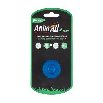 AnimAll Fun м'яч хвиля з пищалкою 45 мм синій 2000981282592 фото