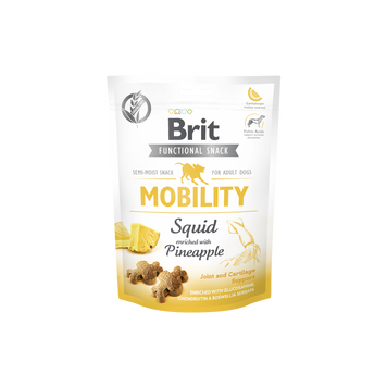 Ласощі Brit Care Functional Snack Mobility для собак для підтримки суглобів з кальмаром та ананасом 150 г 111417/9932 фото