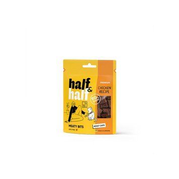 Ласощі HalfHalf м ясні шматочки для котів, із куркою 50 г 31854 Half фото