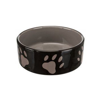 Миска Trixie для котів з лапками коричнева керамічна 12 см 300 мл 24531 фото