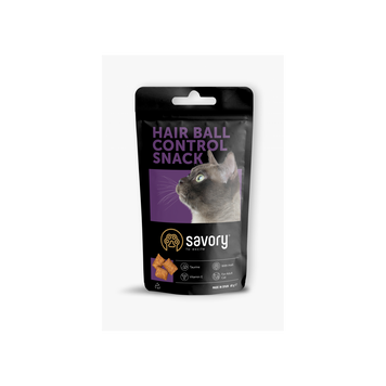 Хрумкі ласощі Savory Cats Snacks Pillows Hair Ball Control для дорослих котів подушечки для виведення шерсті 60 г 31485 фото