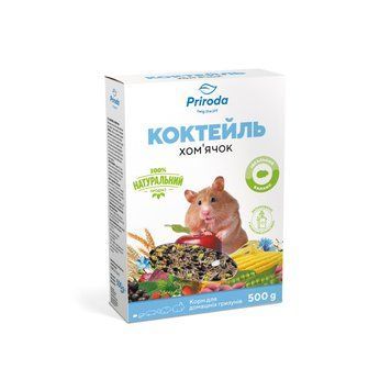 Корм Природа Коктейль Хомячок для хомячков и других мелких грызунов 500 г PR740046 фото