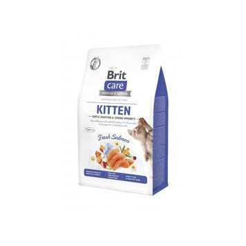 Корм сухий Brit Care Cat Grain Free Kitten Gentle Digestion Strong Immunity для кошенят для міцного імунітету з лососем 400 172541 фото