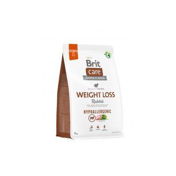 Корм сухий Brit Care Dog Hypoallergenic Weight Loss для собак із зайвою вагою гіпоалергенний з кроликом 3кг 172224 фото