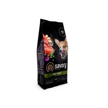 Корм сухой Savory All Breed Sterilised rich in Fresh Turkey для стерилизованных собак всех пород со свежей индейкой 1кг 31492 фото