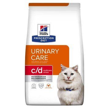 Hill&rsquo;s PRESCRIPTION DIET c/d Stress Сухий корм для котів для догляду за сечовидільною системою при дії стресових факторів, з куркою, 1,5 кг 605980 фото