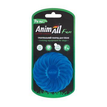 AnimAll Fun м'яч хвиля з пищалкою 75 мм синій 2000981282721 фото