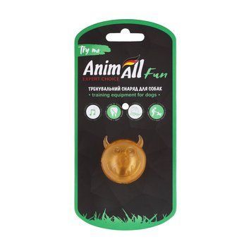 AnimAll Fun м'яч чортик з пищалкою 45 мм золотий 2000993005226 фото
