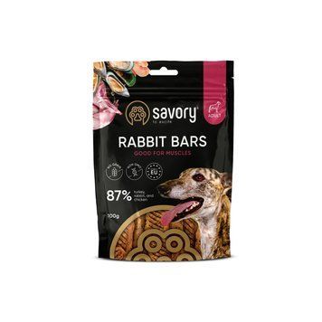 Джерки Savory Bars With Rabbit батончики для собак з кроликом 100 г 21113 фото