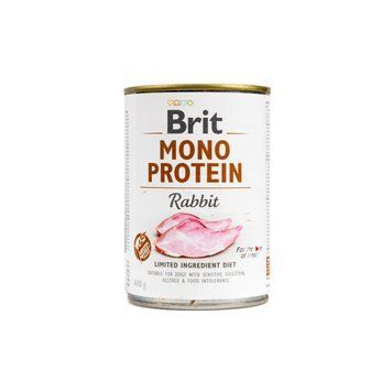 Корм вологий Brit Mono Protein Rabbit для собак з кроликом 400 г 100835/100061/9797 фото
