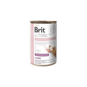 Корм вологий Brit VetDiet Hypoallergenic Turkey для собак із харчовою алергією з ягням 400 г 101268 фото