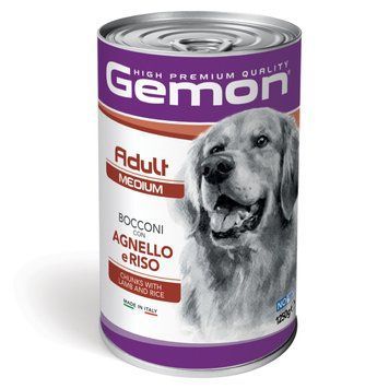 GEMON Dog Wet Maxi Adult кусочки с говядиной и рисом  70387903 фото