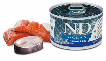 Farmina N&D Ocean Grain Free Dog Adult Mini Salmon & Cod Cans 18103 фото