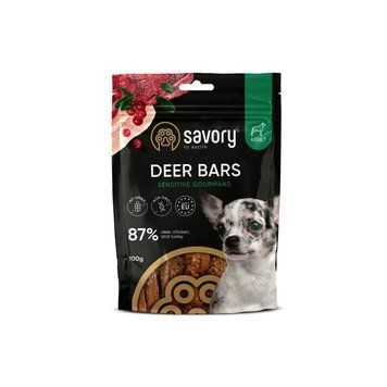 Джерки Savory Bars With Venison батончики для собак з олениною 100 г 21120 фото
