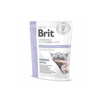 Корм сухой Brit Grain Free VetDiet Cat Gastrointestinal для кошек с нарушенным пищеварением с сельдью лососем яйцом и горохом 400г 170964/528431 фото