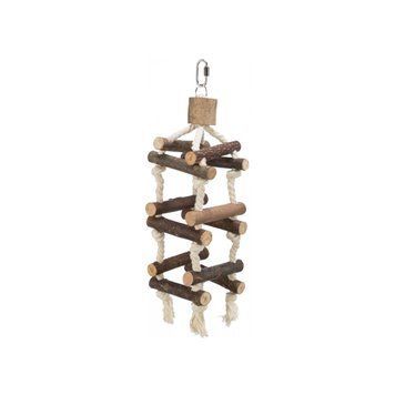 Игрушка Trixie Natural Living для птиц Лестница на канате дерево 34 см 5886 фото