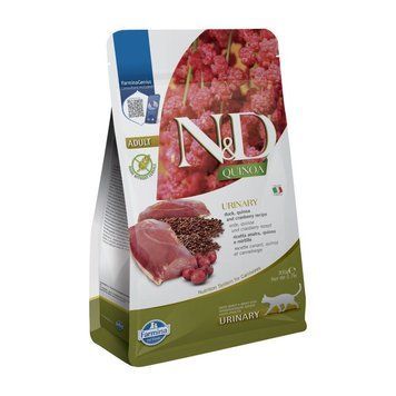Сухой корм для кошек Farmina N&D Quinoa Urinary Adult 1.5кг - утка, киноа, клюква и ромашка 35820 фото