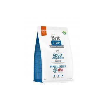 Корм сухий Brit Care Dog Hypoallergenic Adult Large Breed для дорослих собак великих порід гіпоалергенний з ягням 3кг 172221 фото