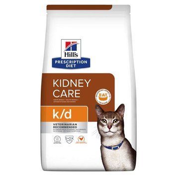 Hill&rsquo;s PRESCRIPTION DIET k/d Сухий корм для котів підтримання функції нирок, з куркою, 3 кг 605986 фото