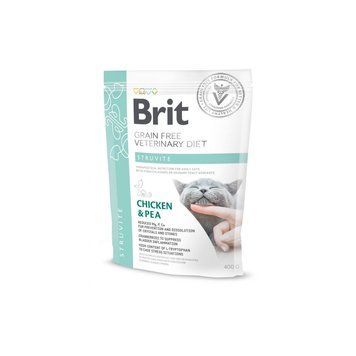 Корм сухой Brit Grain Free VetDiet Cat Struvite для кошек с мочейной болезнью с курицей и горохом 400 г 170955/528288 фото