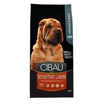 Фарміна дог сух CIBAU SENSITIVE ADULT MEDIUM & MAXI з чутливим травленням з ягням 12кг 31044 фото
