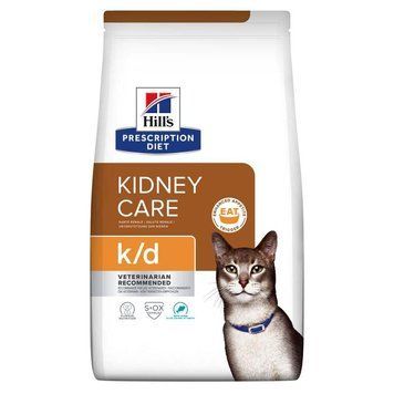 Hill&rsquo;s PRESCRIPTION DIET k/d Сухий корм для котів підтримання функції нирок, з тунцем, 0,4 кг 605991 фото