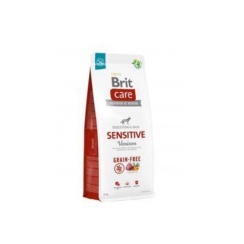 Корм сухий Brit Care Dog Grain-free Sensitive д/дорослих собак з чутливим травленням, оленина 12кг 172210 фото