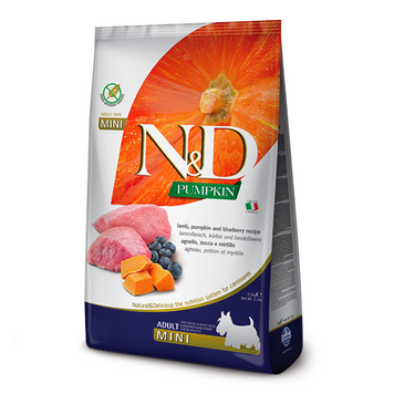 FARMINA N&D Grain Free PUMPKIN LAMB & BLUEBERRY ADULT MINI 2.5kg 33277 фото
