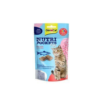 Ласощі Nutri Pockets для котів Рибні Лосось 60г G-419626 фото