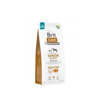 Корм сухий Brit Care Dog Grain-free Senior and Light для старіючих собак беззерновий з лососем 12кг 172207 фото