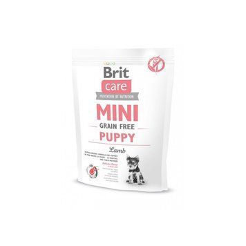 Корм сухий Brit Care Grain Free Mini Puppy Lamb для цуценят та молодих собак мініатюрних порід з ягням 400г 170774/0145 фото