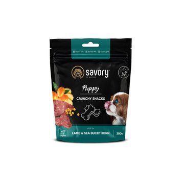 Хрусткі ласощі Savory Puppies Lamb and Sea Buckthorn для цуценят усіх порід для здорового росту з ягням та обліпихою 200 г 31379 фото