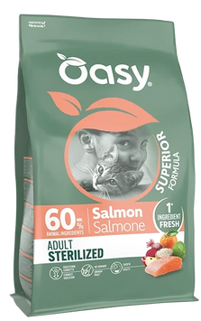 Oasy Dry Cat Superior Sterilized лосось 1.5кг 4329515938 фото